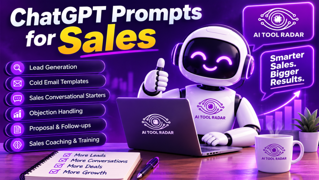 ChatGPT Prompts for Sales image bana kare do 1200*678 ka